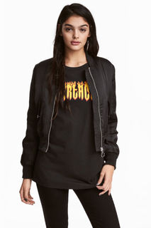 Утепленный бомбер H&M