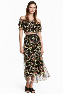 Юбка из тюля с вышивкой H&M