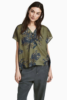 Блузка с треугольным вырезом H&M