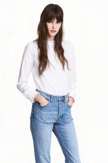 Хлопковая блузка с оборками H&M
