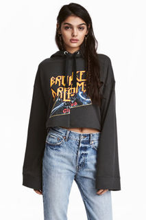 Худи с принтом H&M