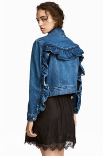 Джинсовая куртка с оборками H&M