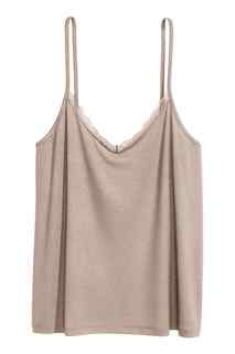 Топ с кружевной деталью H&M