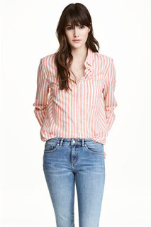 Хлопковая рубашка H&M