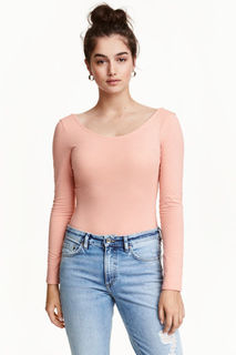 Боди с длинным рукавом H&M