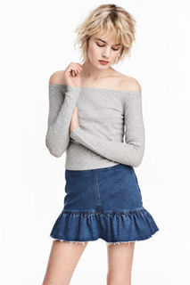 Топ с открытыми плечами H&M