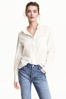 Хлопковая рубашка H&M
