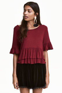 Топ с оборками H&M