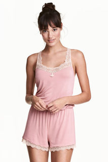 Комбинезон с кружевом H&M