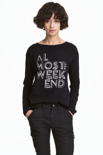 Топ с длинным рукавом H&M