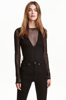 Топ из мембраны H&M