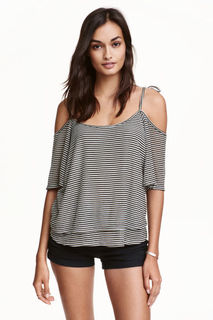 Топ с открытыми плечами H&M