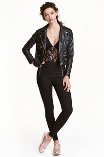 Брюки из твила с молниями H&M