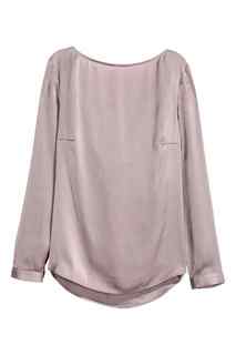 Атласная блузка с драпировкой H&M