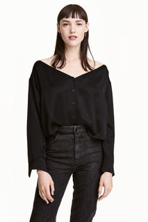 Блузка с открытыми плечами H&M