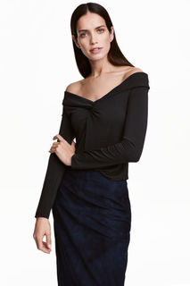 Топ с открытыми плечами H&M