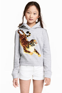 Худи с принтом H&M