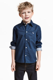 Хлопковая рубашка H&M