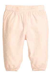 Брюки из хлопкового плюмети H&M