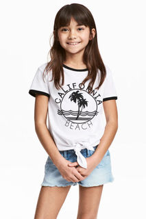 Футболка с узлом H&M