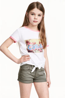 Футболка с узлом H&M