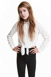 Блузка с узлом H&M
