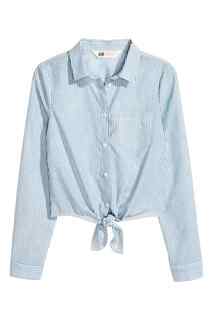 Блузка с узлом H&M