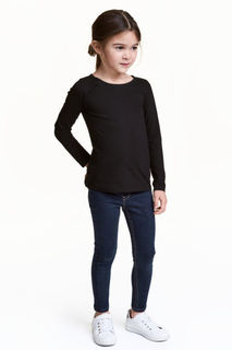 Легинсы из денима суперстретч H&M