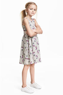 Трикотажное платье с рисунком H&M