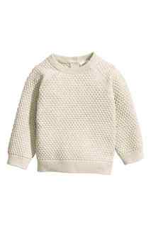 Текстурный свитер из хлопка H&M