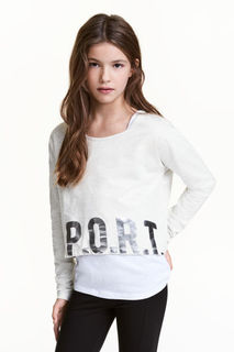 Топ с принтом H&M