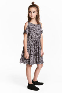 Платье с открытыми плечами H&M