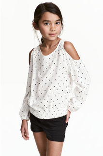 Блузка с открытыми плечами H&M