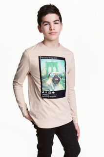 Футболка с длинным рукавом H&M