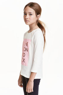 Трикотажная футболка с принтом H&M