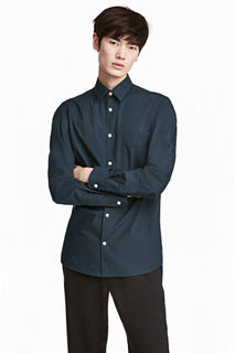 Рубашка из хлопка пима H&M