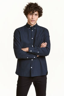 Хлопковая рубашка Regular fit H&M