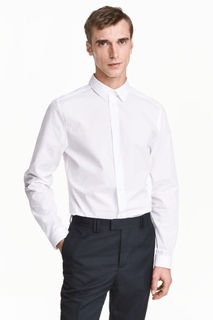 Рубашка из хлопка премиум H&M
