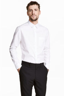 Рубашка из хлопка пима H&M