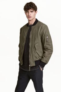 Утепленная куртка-бомбер H&M
