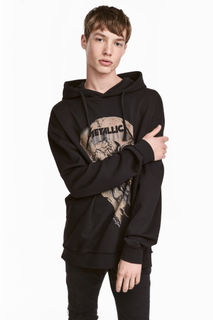 Худи с принтом H&M