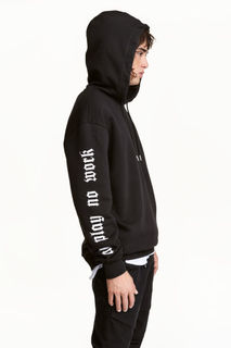 Худи с принтом H&M