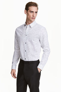 Хлопковая рубашка с рисунком H&M