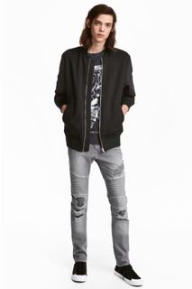 Байкерские джинсы H&M