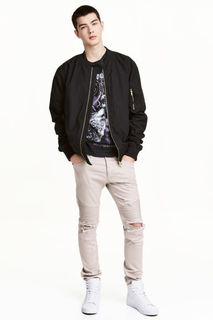 Байкерские джинсы H&M