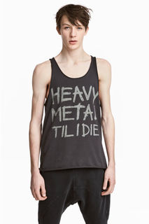 Майка с принтом H&M