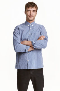 Хлопковая рубашка H&M