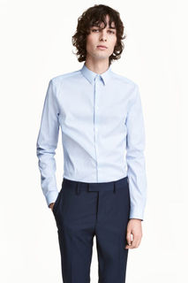 Рубашка стретч Slim fit H&M