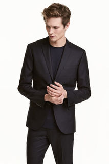 Пиджак из шерсти Skinny fit H&M