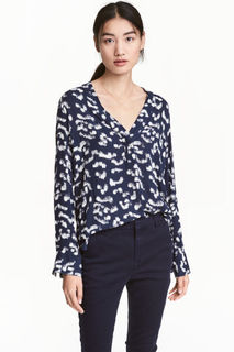 Блузка с треугольным вырезом H&M